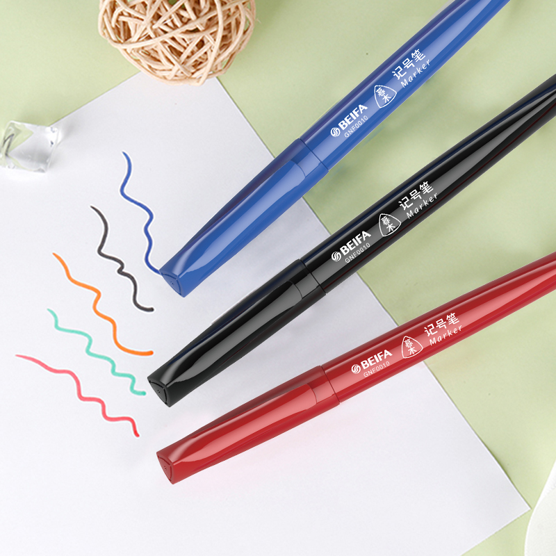 Permanent Marker Black/Blue/Red Ink